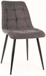 Krzesło tapicerowane Chic Brego ciemny szary 18