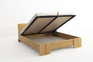 Łóżko drewniane sosnowe ze skrzynią na pościel VESTRE Maxi & ST 120x200