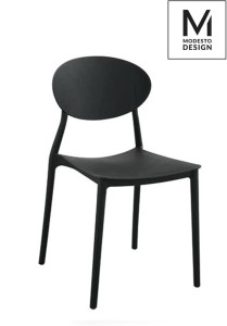 MODESTO krzesło FLEX czarne - polipropylen
