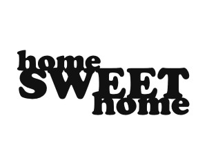 Metalowa dekoracja ścienna Home Sweet Home