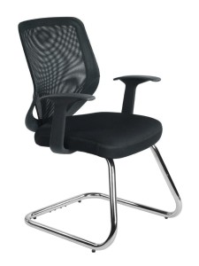 Krzesło biurowe Mobi Skid czarny