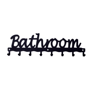 Wieszak ścienny Bathroom czarny