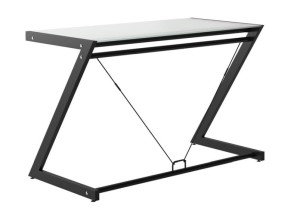 Biurko DD Z-Line Desk Plus - Szklany czarny/biały
