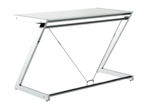 Biurko Z-Line Desk Plus - Szklany Biały
