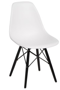 Krzesło P016W  białe/black