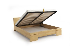 Łóżko drewniane sosnowe ze skrzynią na pościel SPARTA Maxi & ST 160x200