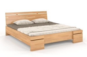 Łóżko drewniane bukowe ze skrzynią na pościel SPARTA Maxi & ST 140x200