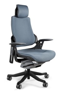 Fotel gabinetowy ergonomiczny WAU czarny BL417 SLATEGREY