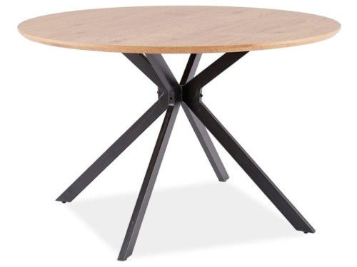 Stół Aster 120 cm dąb/czarny