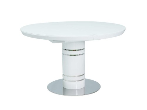 Stół rozkładany Stratos 120-160 cm biały lakier