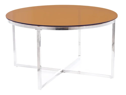 Stolik Crystal A bursztynowy 80 cm