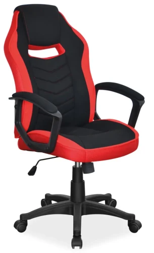 Fotel obrotowy Camaro czarny/czerwony