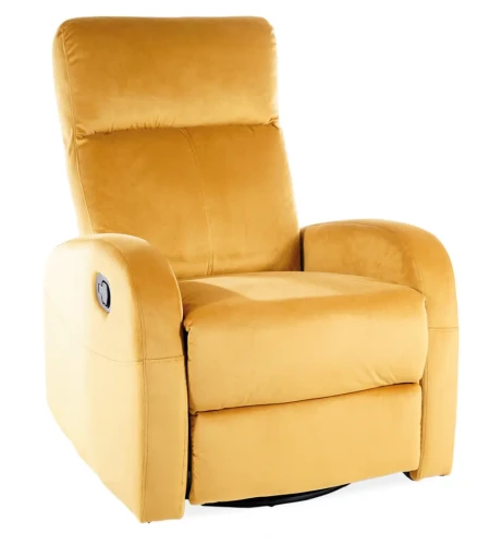 Fotel rozkładany Olimp Velvet curry Bluvel 68
