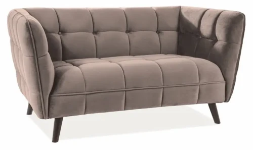Sofa tapicerowana Castello 2 Velvet beżowa Bluvel 28