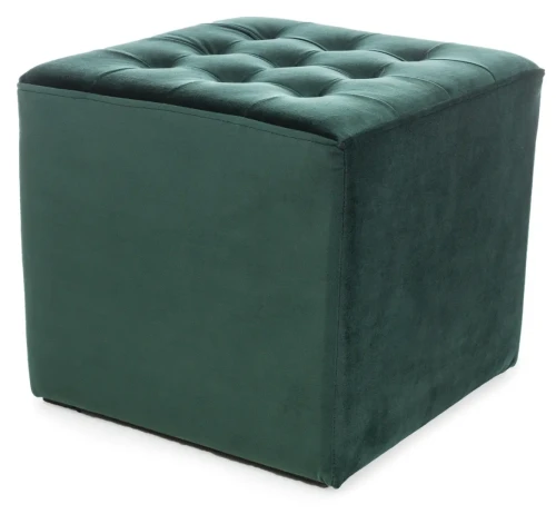 Pufa tapicerowana Lori Velvet zielony Bluvel 78