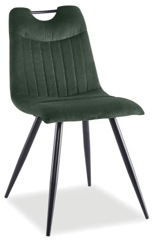 Krzesło tapicerowane Orfe Sztruks zielony Fjord 79