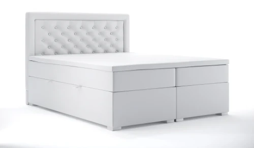 Łóżko kontynentalne Glamour z pojemnikiem 200x200 dwuosobowe tapicerowane