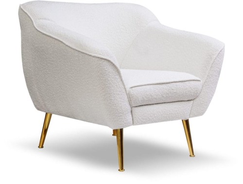 Fotel tapicerowany Bea w stylu skandynawskim