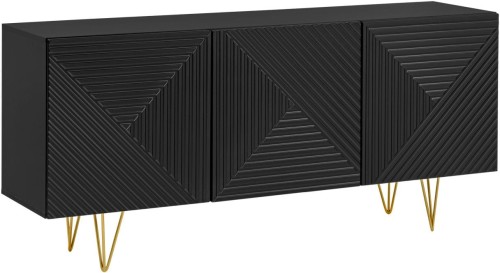 Komoda Pyramid 3D czarna