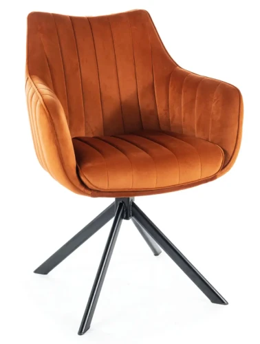 Krzesło tapicerowane Azalia Velvet cynamon Bluvel 4215