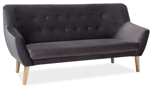 Sofa tapicerowana Nordic 3 Velvet szary Bluvel 14