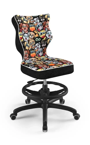 Krzesło dziecięce Petit z podnóżkiem wzrost 159 -188 cm Storia podstawa czarna ST28