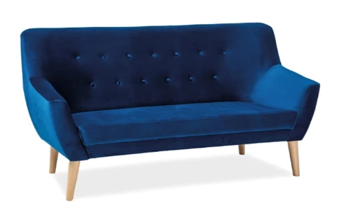 Sofa tapicerowana Nordic 3 Velvet granat Bluvel 86