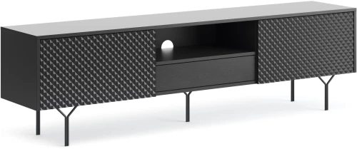 Szafka RTV Raven 180 cm czarny grafit