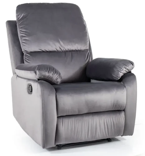 Fotel rozkładany Spencer 1 Velvet szary Bluvel 14
