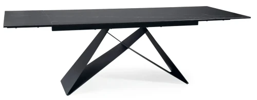 Stół rozkładany Westin Ceramic 160-240 cm czarny Sahara Noir/czarny mat
