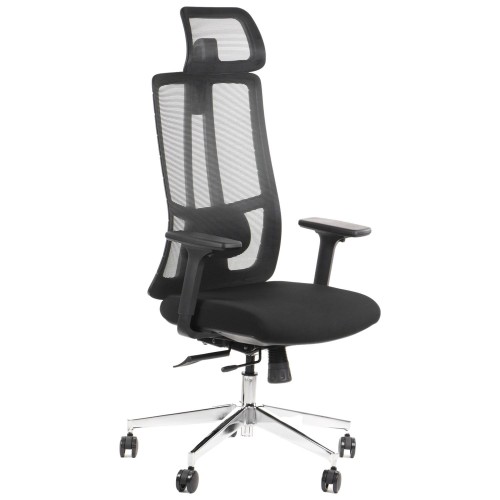 Fotel biurowy AKCENT PremiumLine Czarny/chrom