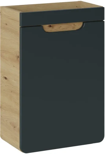 Szafka pod umywalkę 40 cm ARUBA 1D szary cosmos / dąb craft złoty