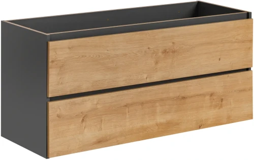 Szafka pod umywalkę 120 cm MONAKO dąb hamilton / szary diamentowy