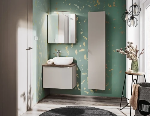 Zestaw mebli łazienkowych SANTA FE TAUPE A1 taupe/dąb vintage z szafką pod umywalkę 60 cm - 6 elementów