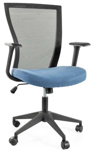 Fotel obrotowy Q-328 czarny/niebieski