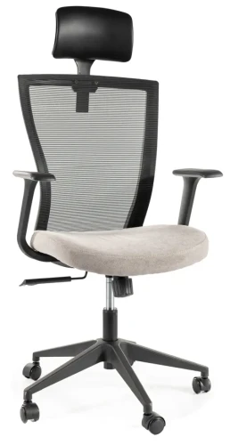 Fotel obrotowy Q-328H czarny/szary