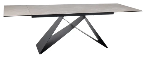 Stół rozkładany Westin Ceramic Diamond Cream 160-240 cm kremowy/czarny mat