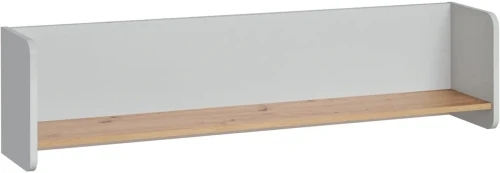 Półka wisząca Look 134 cm do pokoju młodzieżowego perla gray/dąb artisan