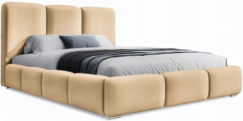 Łóżko tapicerowane Vermut z pojemnikiem 140x200 dwuosobowe