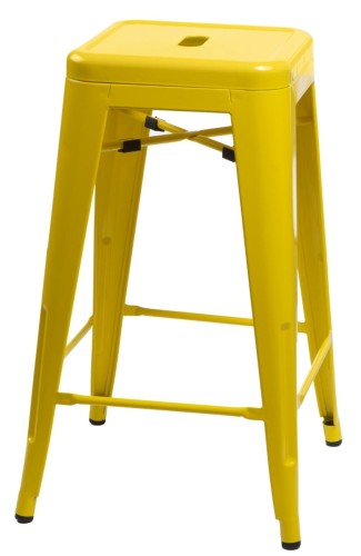 Hoker Paris 75cm żółty inspirowany Tolix