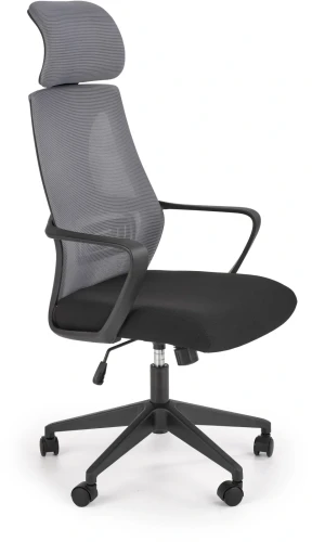 Fotel obrotowy Valdez 64 cm z mechanizmem TILT do biura popiel / czarny
