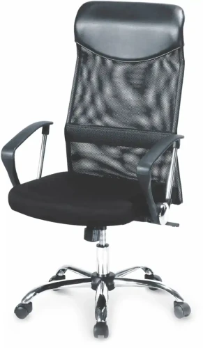 Fotel obrotowy Vire z mechanizmem TILT do biura tkanina membranowa czarny