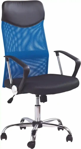 Fotel obrotowy Vire z mechanizmem TILT do biura tkanina membranowa niebieski