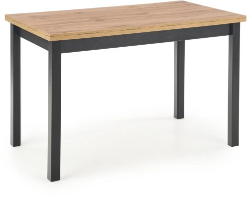 Stół Cobalt 120 cm w stylu loftowym do jadalni dąb wotan/czarny
