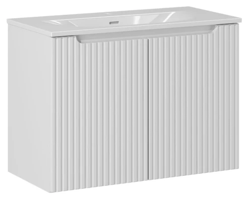 Zestaw mebli łazienkowych NOVA WHITE szafka 80 cm z umywalką Sky
