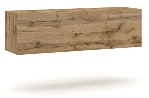 Szafka RTV Vivo 140 cm wisząca z oświetleniem LED dąb wotan