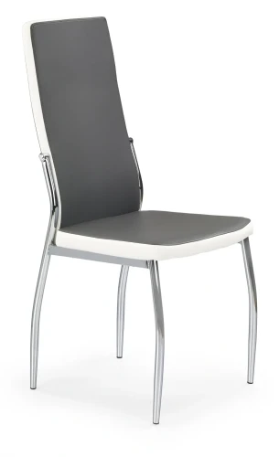 Krzesło K210 eco skóra do jadalni popielaty/biały