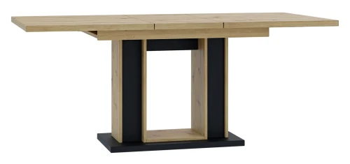 Stół rozkładany Rustico 140-180 cm prostokątny nowoczesny do jadalni salonu artisan/czarny