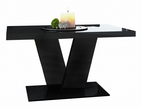 Stolik kawowy Niko Mini 90cm Czarny wysoki połysk