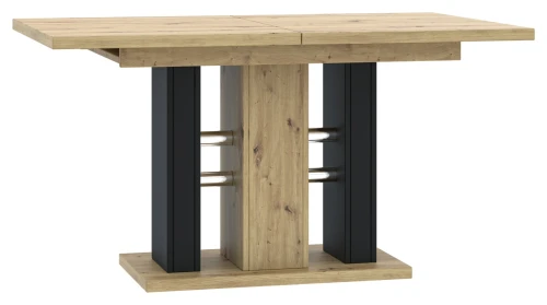 Stół rozkładany Auris 140-180 cm prostokątny nowoczesny do jadalni salonu artisan/czarny
